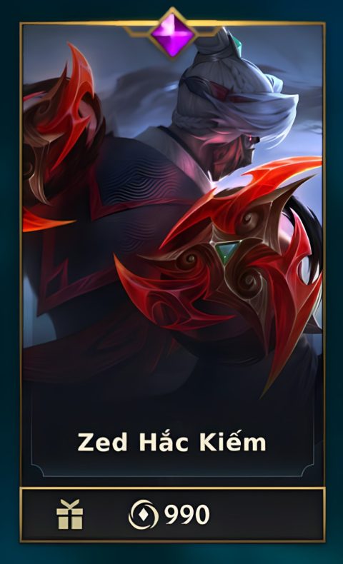 Zed Hắc Kiếm - SHOP SKIN TỐC CHIẾN GIÁ RẺ